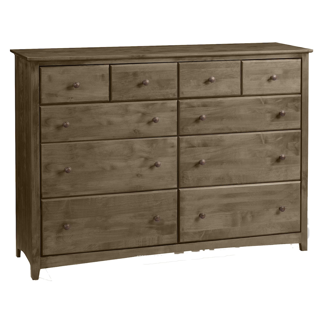 Archbold Furniture Shaker 10-Drawer Dresser