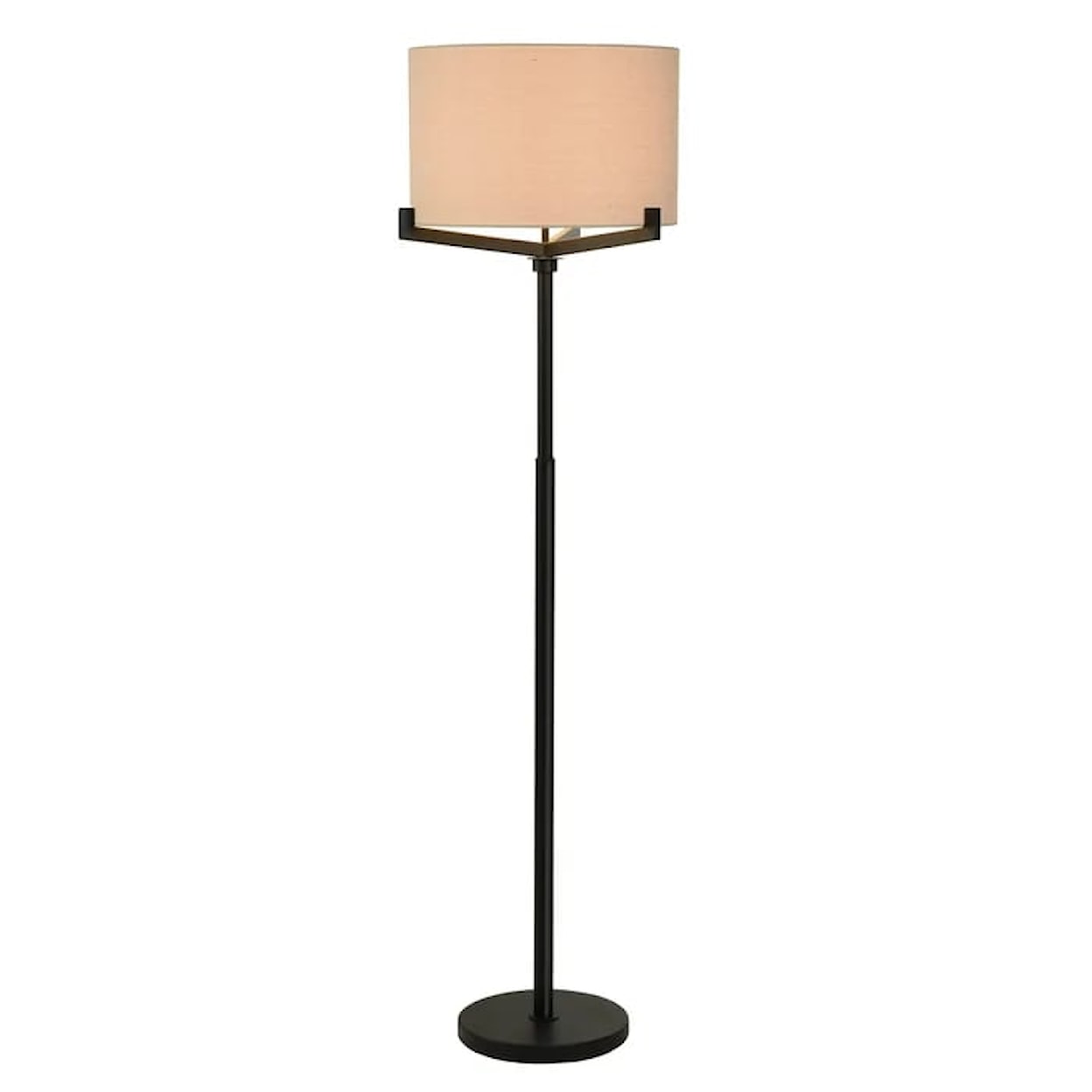 StyleCraft Lamps Brushed Black Industrial Floor Lamp