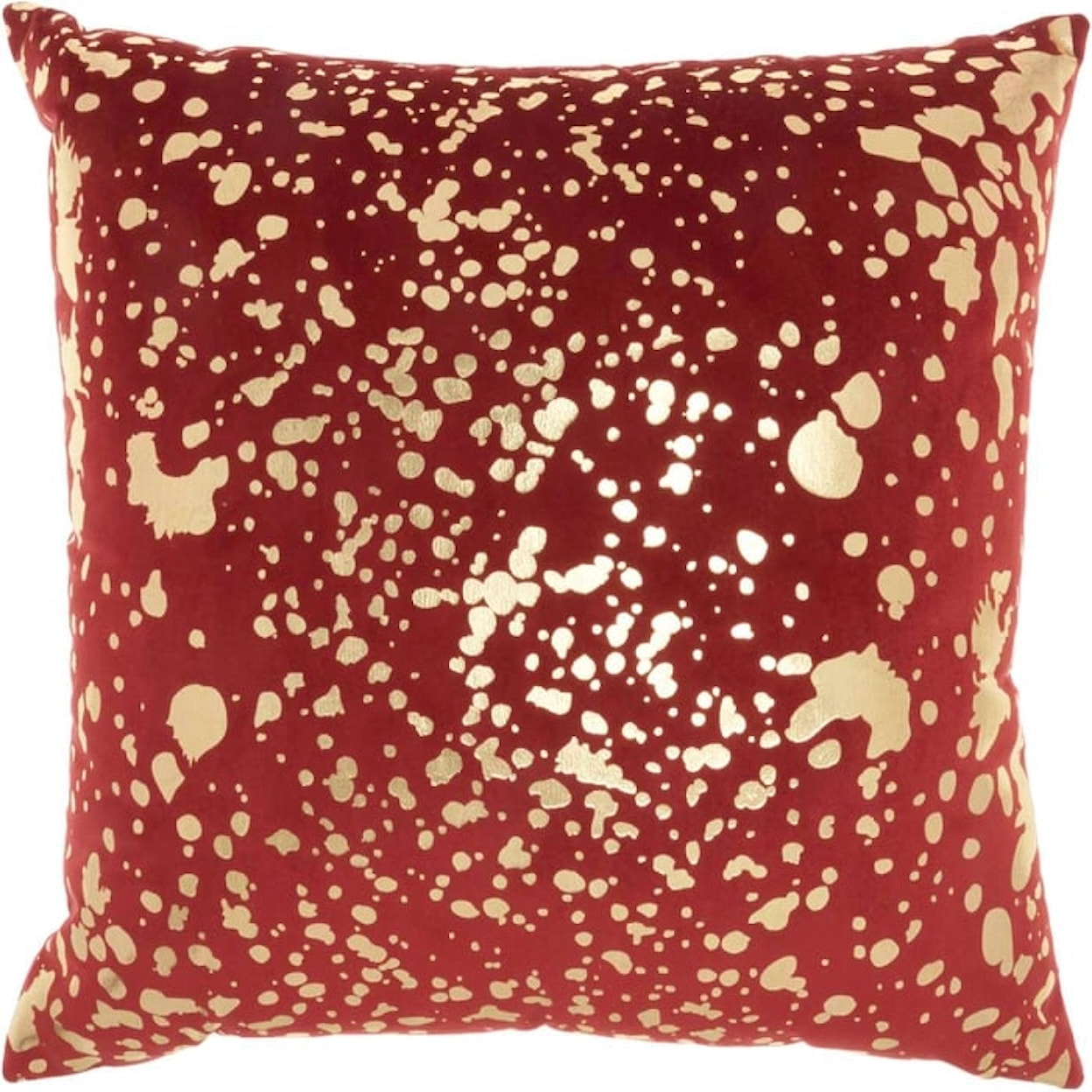 Nourison Home Throw Pillows Luminescence Deep Red Throw Pillow