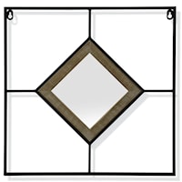 Diamond Tile Square Mirror