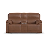 Power Reclining Console Loveseat