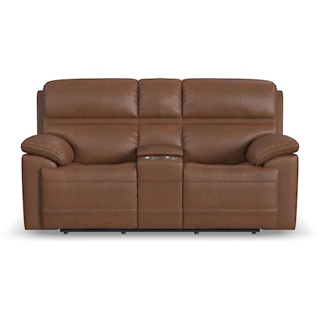 Power Reclining Console Loveseat