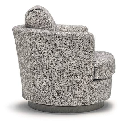 Swivel Barrel Chair