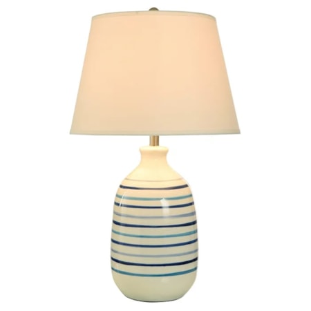 Livia Blue Classic Table Lamp