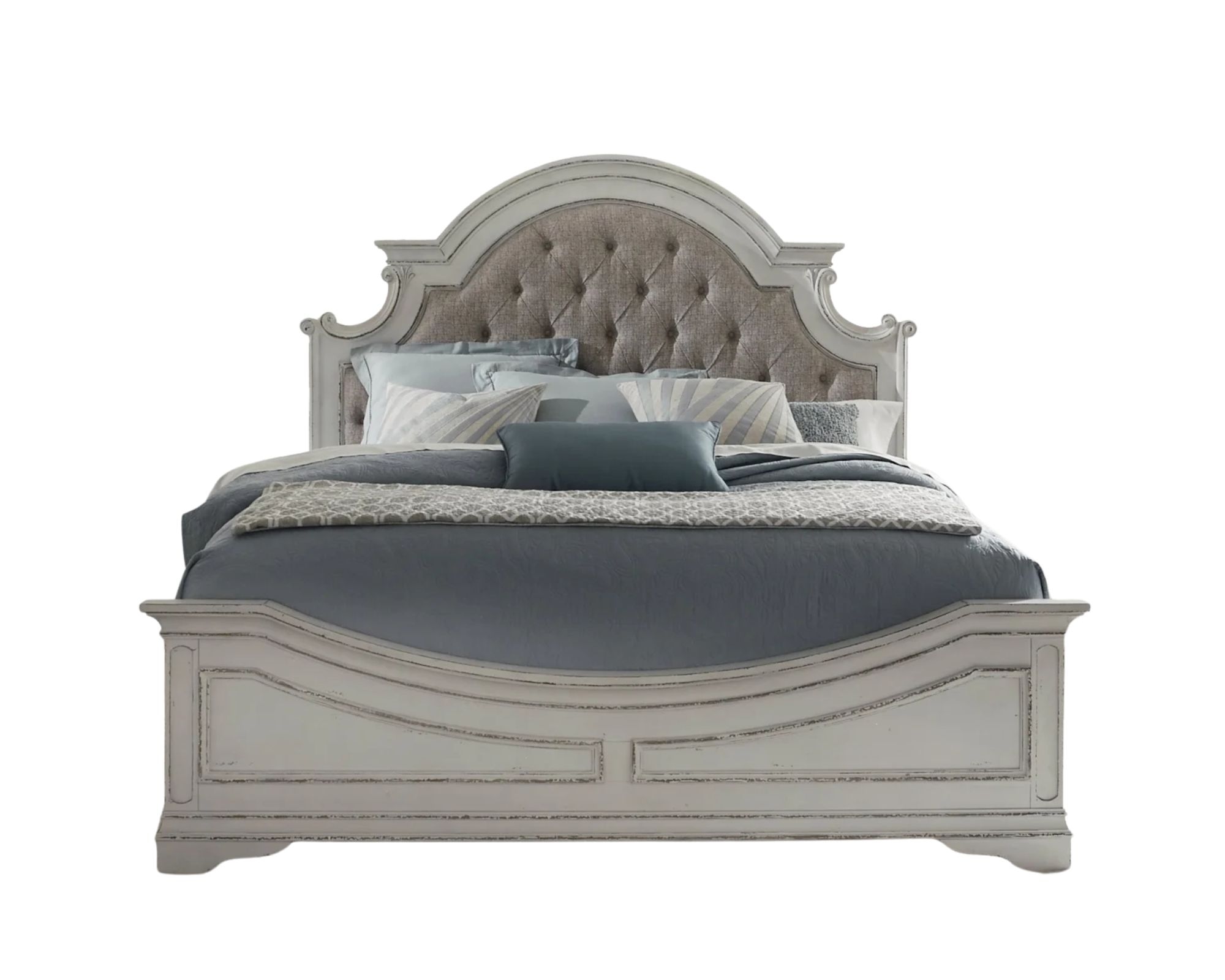 Queen Upholstered Panel Bed