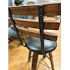 Rustic Barrel Design Dining Room Bar Stool 24"