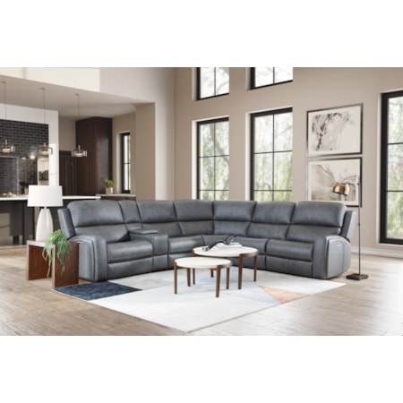 Power Reclining Sectional w/ Headrest