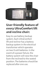 UltraComfort Tranquility Sedona Power Lift Chair Recliner