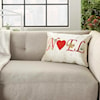 Nourison Home Throw Pillows Home for the Holiday Beige