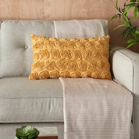 Lifestyle Mustard Throw Pillow