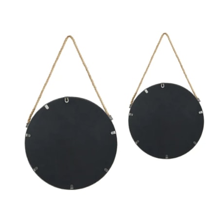 Set of 2 Metal Wall Mirrors