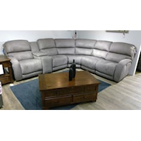 Power Reclining Sectional with Wireless Charging Console