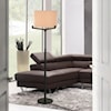 StyleCraft Lamps Brushed Black Industrial Floor Lamp