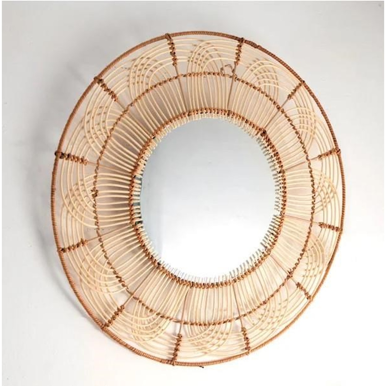 PD Home & Garden Wall Decor Rattan Weave Mirror