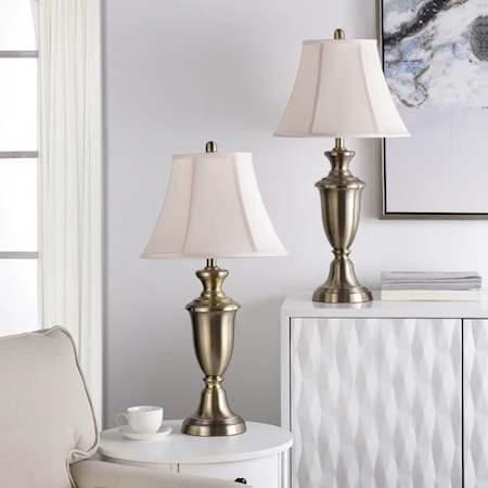 Pair of Steel Table Lamps