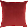 Nourison Home Throw Pillows Luminescence Deep Red Throw Pillow