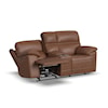 Flexsteel 1759 Jackson Power Reclining Console Loveseat