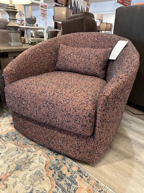 Swivel Barrel Chair