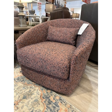 Swivel Barrel Chair