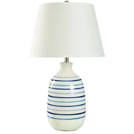 Livia Blue Classic Table Lamp