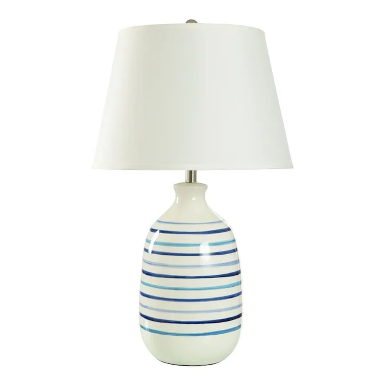 StyleCraft Lamps Livia Blue Classic Table Lamp