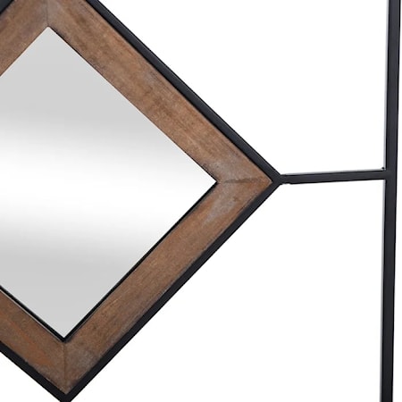 Diamond Tile Square Mirror