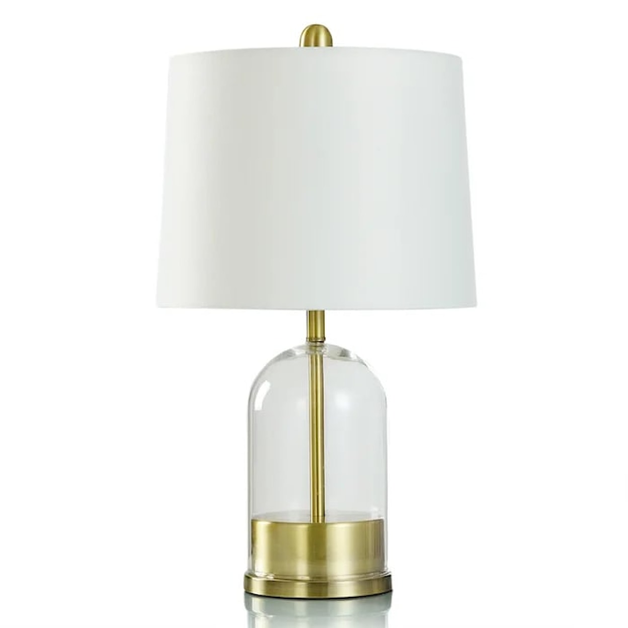 StyleCraft Accessories Gold Glass Table Lamp