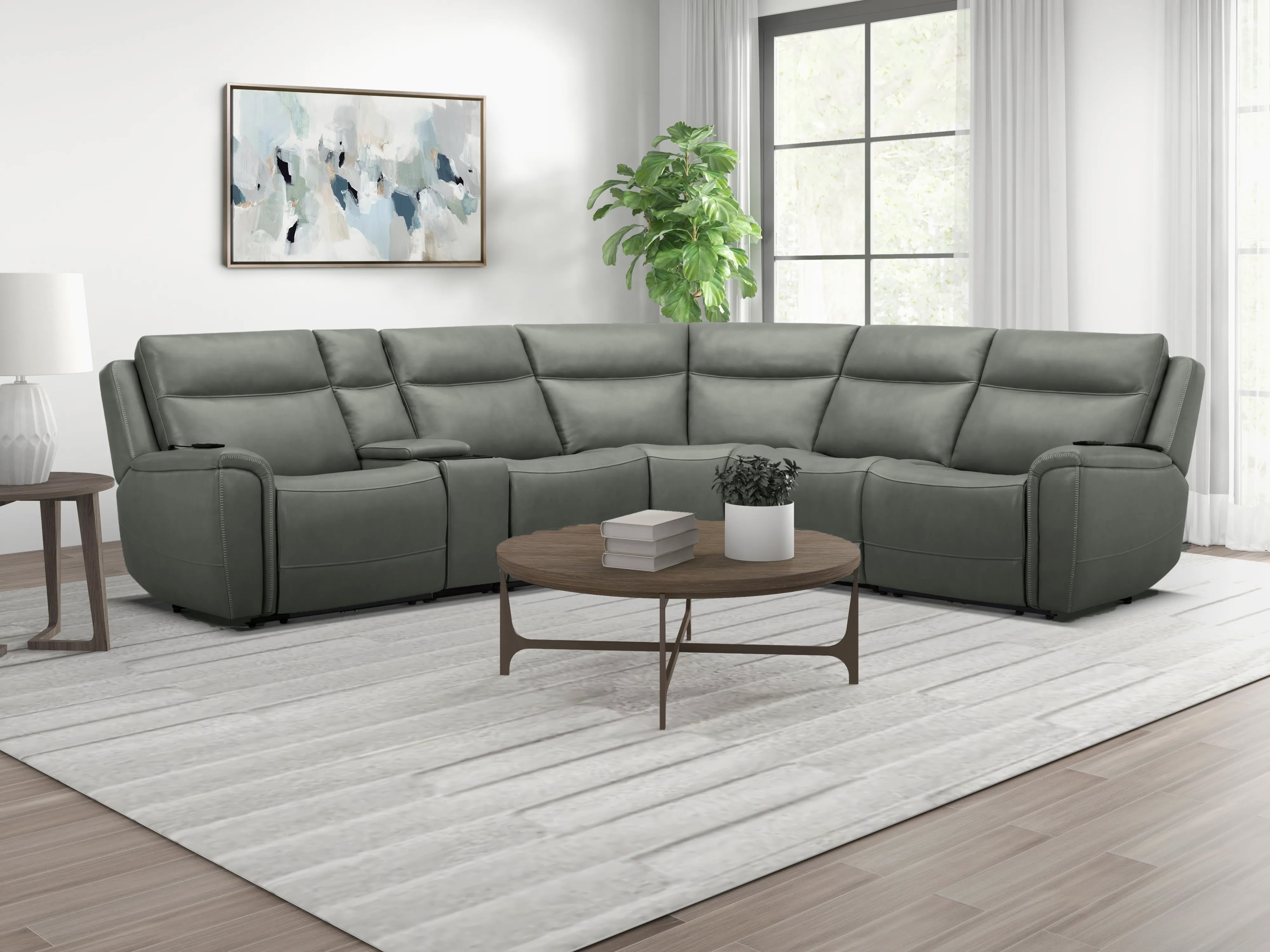 Kuka Home Montana 29533300101800 Power Reclining Sectional with