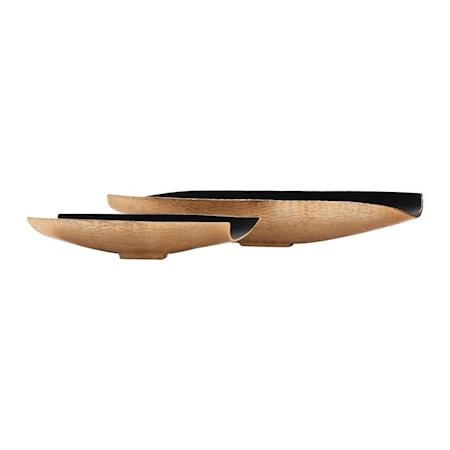 Zara Two-toned Nesting Boat Shaped Bowl