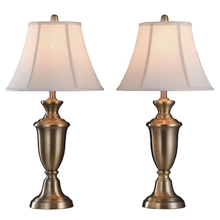 Pair of Steel Table Lamps