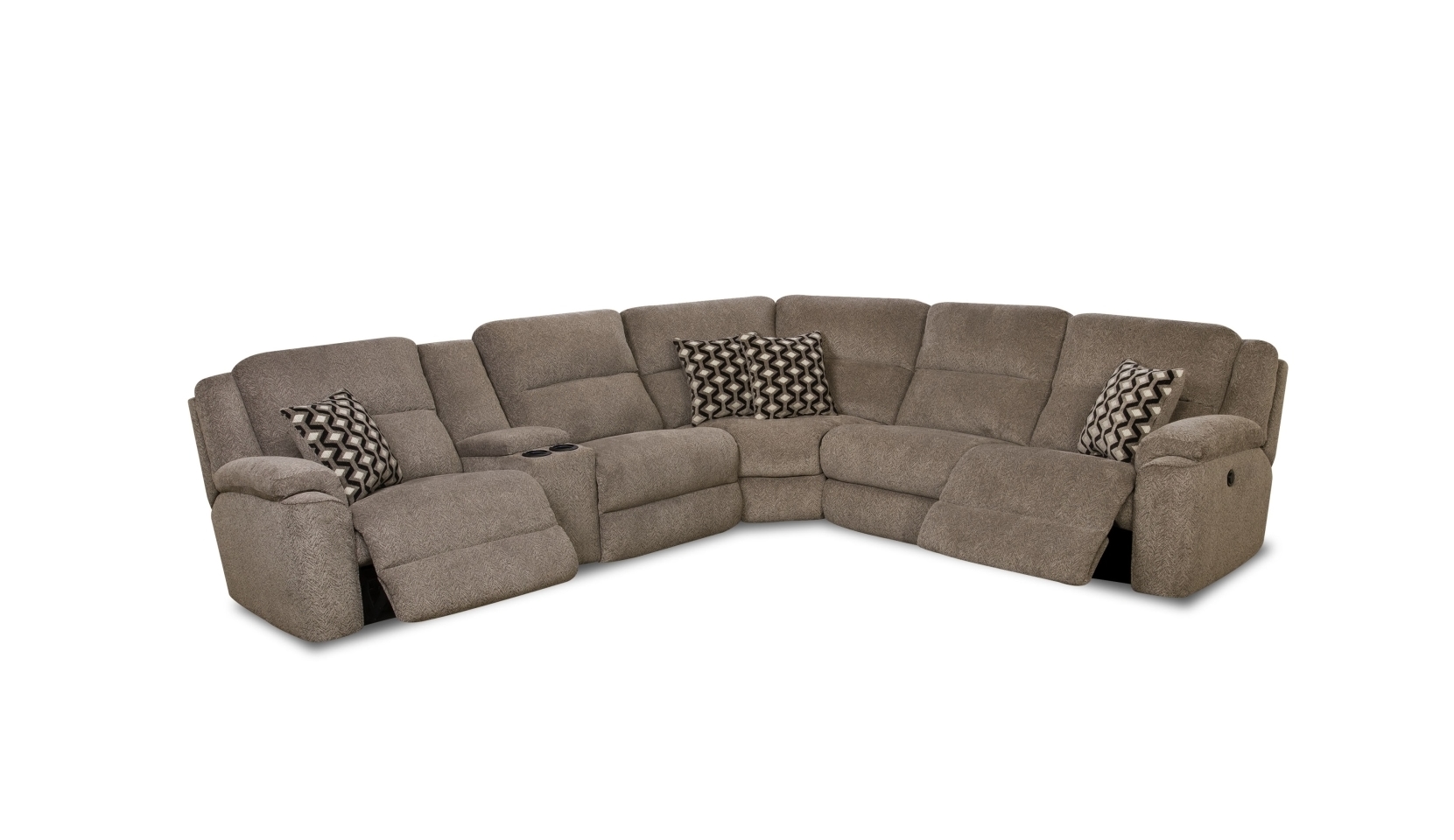 Casual Power Reclining Sectional Sofa