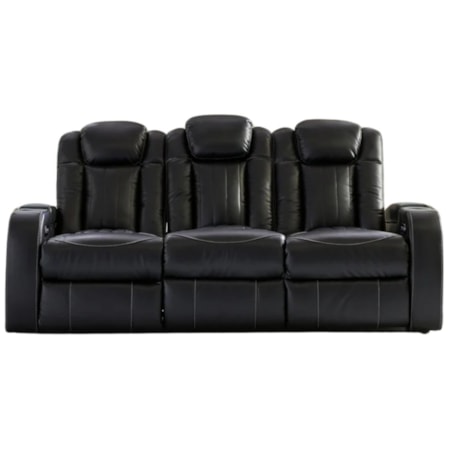 Pwr Rec Sofa With Adj Headrest