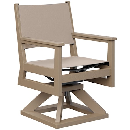 Sling Swivel Rocker Outdoor Dining Chair