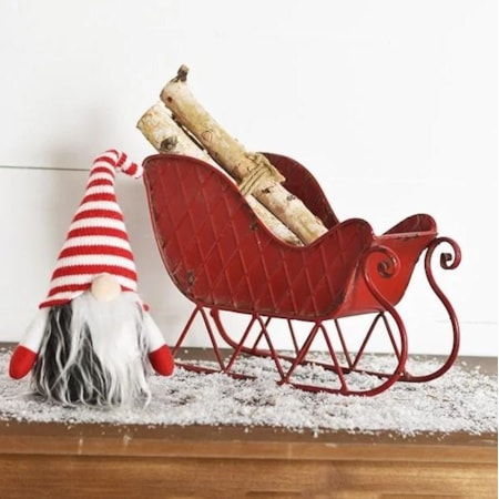 Red Tin Sleigh