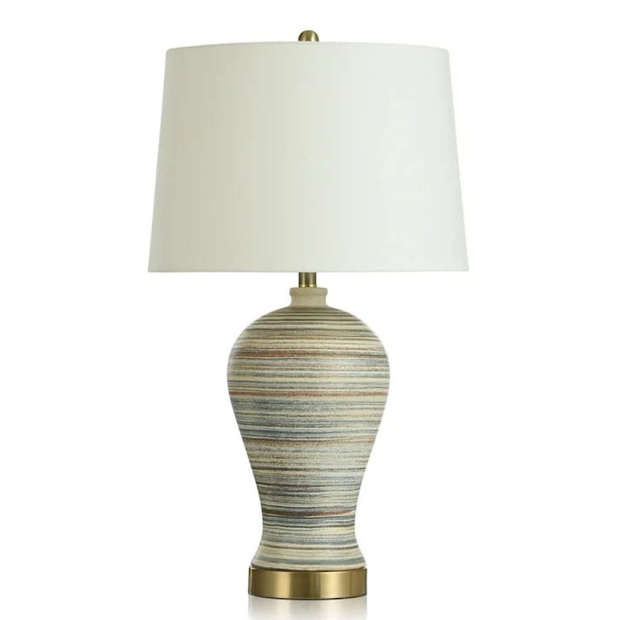 StyleCraft Lamps Apache Earthy Ceramic Table Lamp