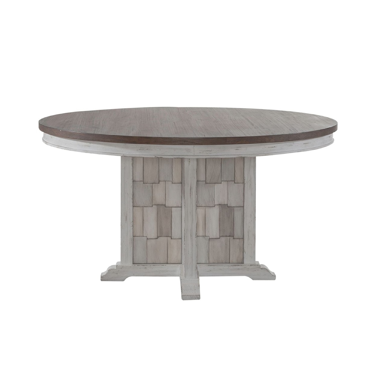 Liberty Furniture River Place X-Style Single Pedestal Round Table