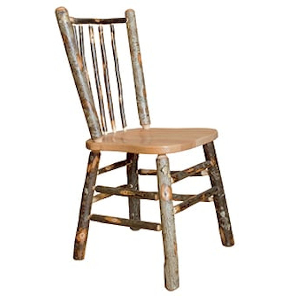 Byler's Rustic Furniture Hickory Collection Stick Back Chair