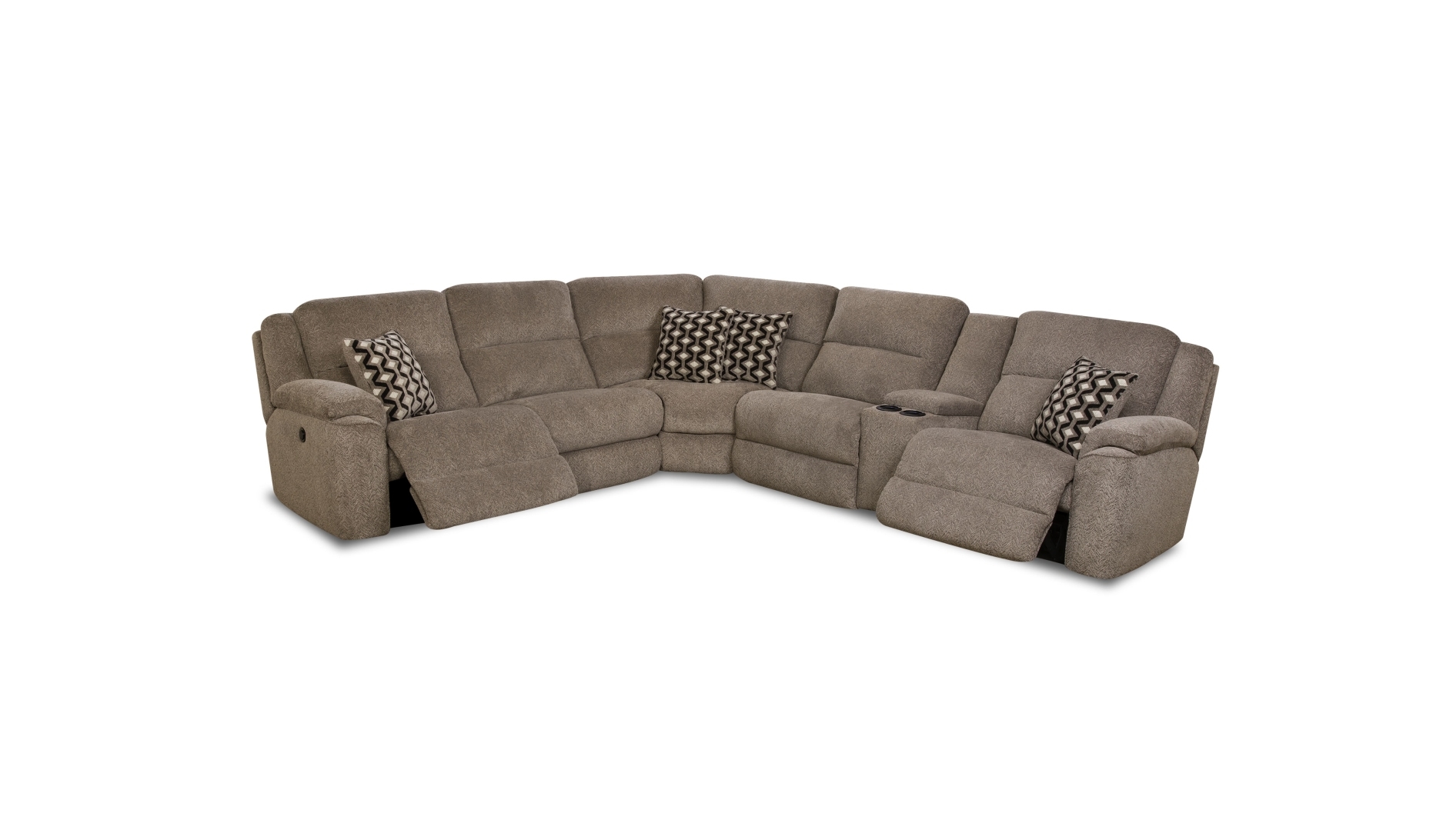 Casual Power Reclining Sectional Sofa