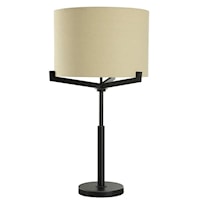 Brushed Black Industrial Lamp