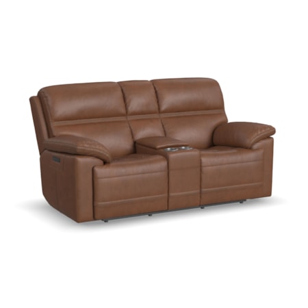 Power Reclining Console Loveseat