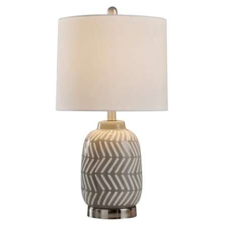 Ceramic &amp; Metal Table Lamp