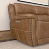 Flexsteel Beau Power Reclining Sofa with Power Headrests