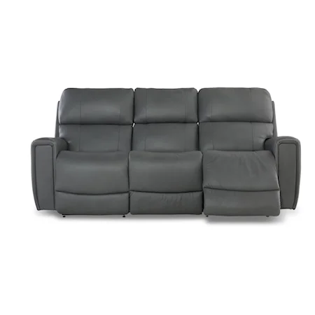 Power Reclining Sofa w/ Headrest & Lumbar