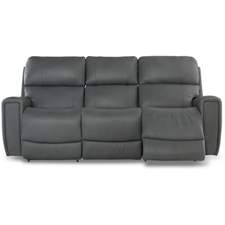 Power Reclining Sofa w/ Headrest &amp; Lumbar