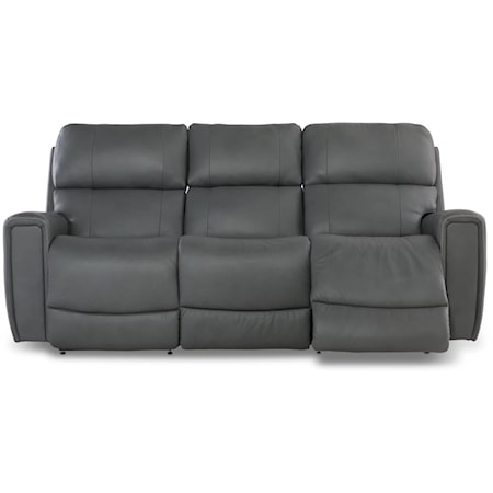 Power Reclining Sofa w/ Headrest & Lumbar