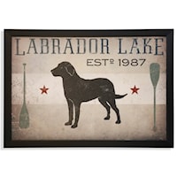 Labrador Lake Textured Framed Print