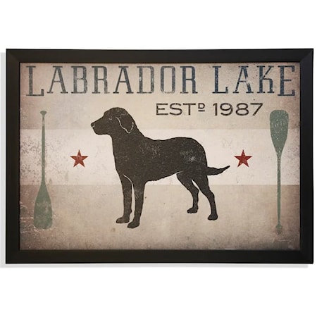Labrador Lake Textured Framed Print