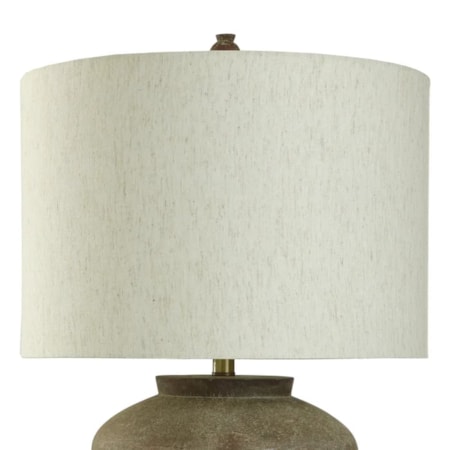 Patina Cotta Rustic Cement Table Lamp