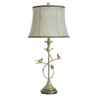 Ascoli Silver Traditional Table Lamp