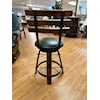 Rustic Barrel Design Dining Room Bar Stool 24"